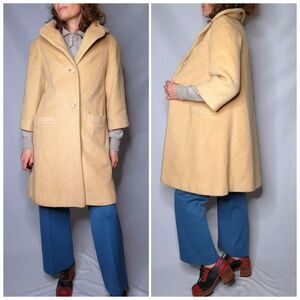 LILLI ANN Wool Coat Jacket  - 60s 70s Lilli Ann Junior Tisse a Paris XXS - XS